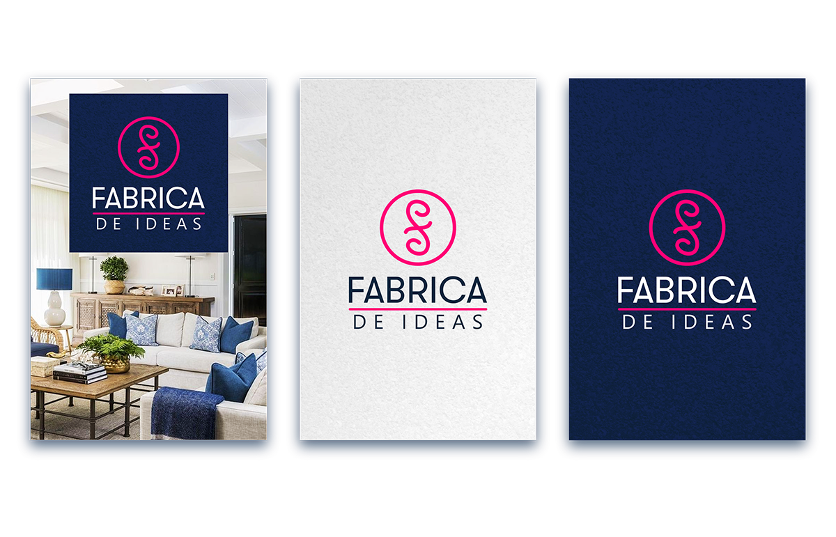 Aplicaciones de Logotipo "Fabrica de Ideas"