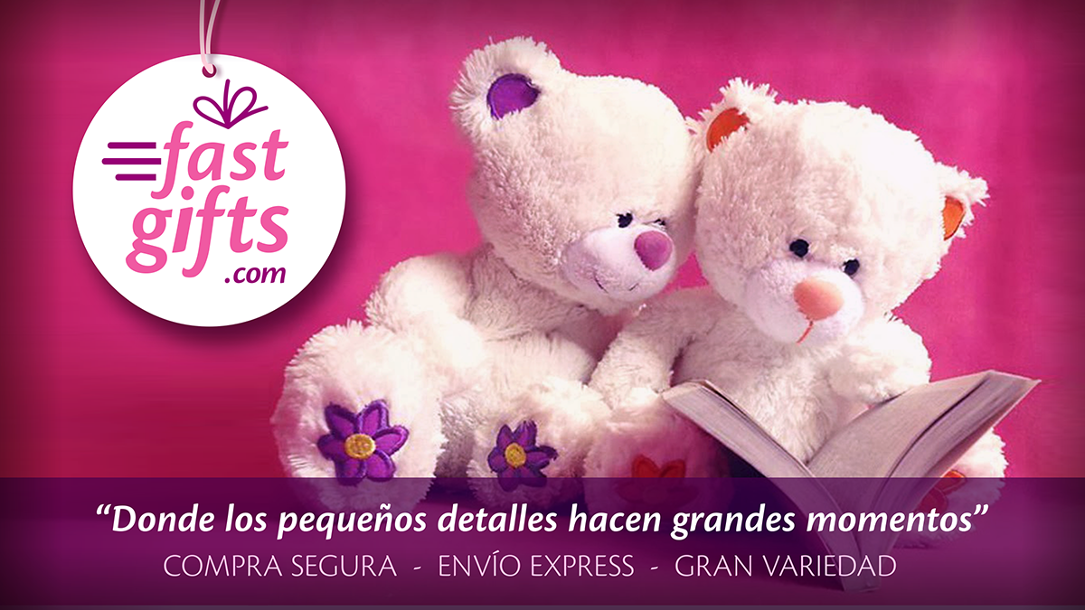 Osos de Peluche con Libro "Tienda de Regalos Fast-Gifts" Poster