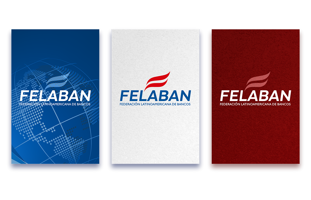 Aplicaciones de Logotipo "Federación Latinoamericana de Bancos FELABAN"