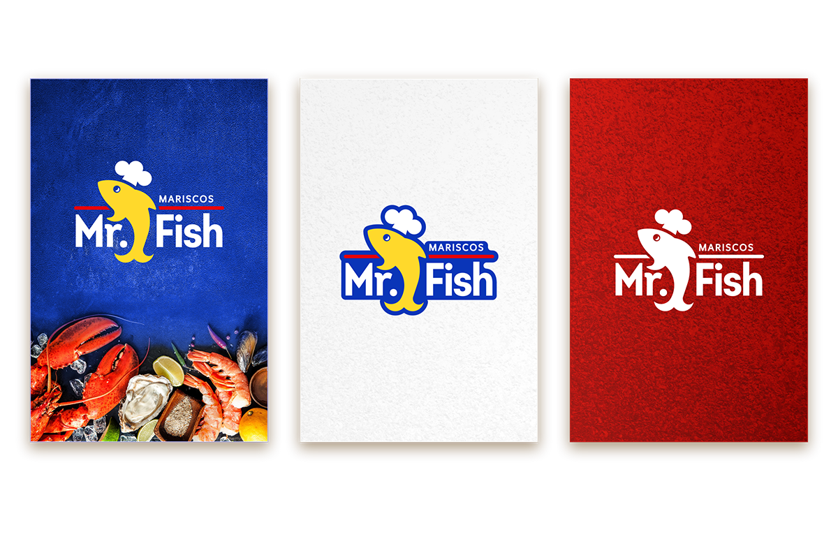 Aplicaciones de Logotipo "Mariscos Mr-Fish"
